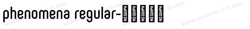 phenomena regular字体转换